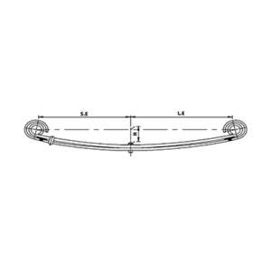 دست فنر پارابولیک اکسل عقب Mercedes Benz