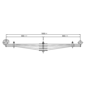 دست فنر پارابولیک اکسل جلو AMICO 2631
