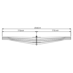دست فنر پارابولیک چرخ عقب Scania