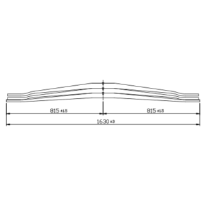 دست فنر پارابولیک چرخ عقب Volvo FE Series/FH Series/FH12/FH16/FM series FM7/ FM9/ FM10/F12/VM