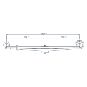 دست فنر پارابولیک اکسل جلو Ford Louisville و Ford Aeromax