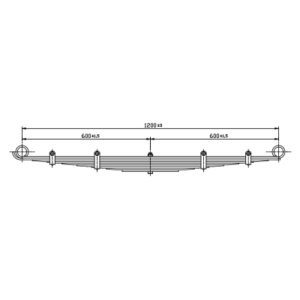 دست فنر اکسل جلو Foton Ollion 65.115 / Aumark / Alvand