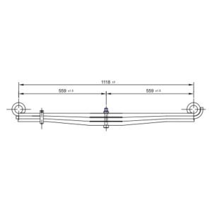 دست فنر پارابولیک اکسل جلو GMC/Chevy