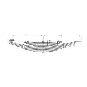 دست فنر اکسل عقب IVECO 50.9