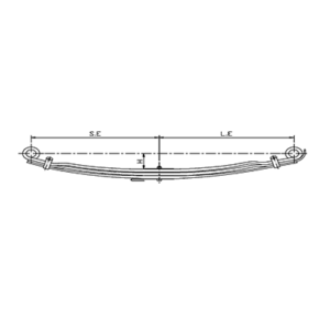 دست فنر پارابولیک اکسل جلو  MAN TGA-41.410