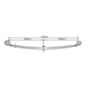 دست فنر پارابولیک اکسل جلو  MAN F/FL (6-9Ton GVW) - L2000