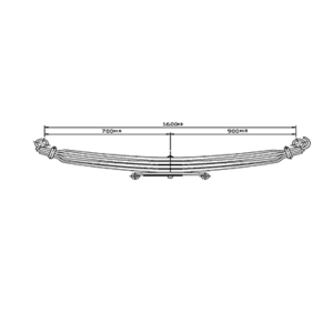 دست فنر پارابولیک اکسل جلو  MAN F90 - MAN 41.414