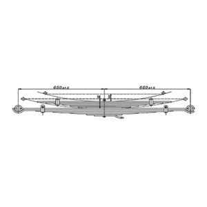 دست فنر اکسل عقب  Navistar CityStar- JAC Shuailing W-series
