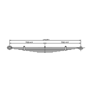 دست فنر اکسل عقب  Foton Ollion - 6.5Ton GVW - Aumark