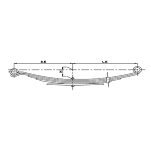 دست فنر اکسل عقب Mercedes Benz 407/408/409/410