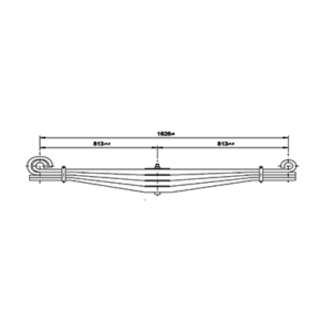 دست فنر پارابولیک اکسل جلو  Kenworth K100E/C500 B