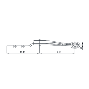 دست فنر اکسل عقب  SCANIA 3series/4 series