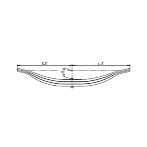دست فنر پارابولیک تریلی  VB-Suspension Series, 1360/2050