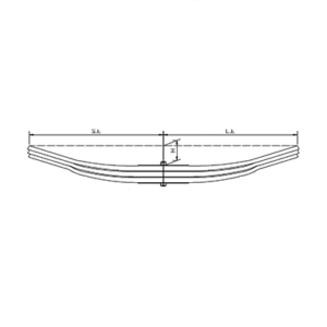 دست فنر پارابولیک تریلی ADR: Mono-Axle 5302/5323